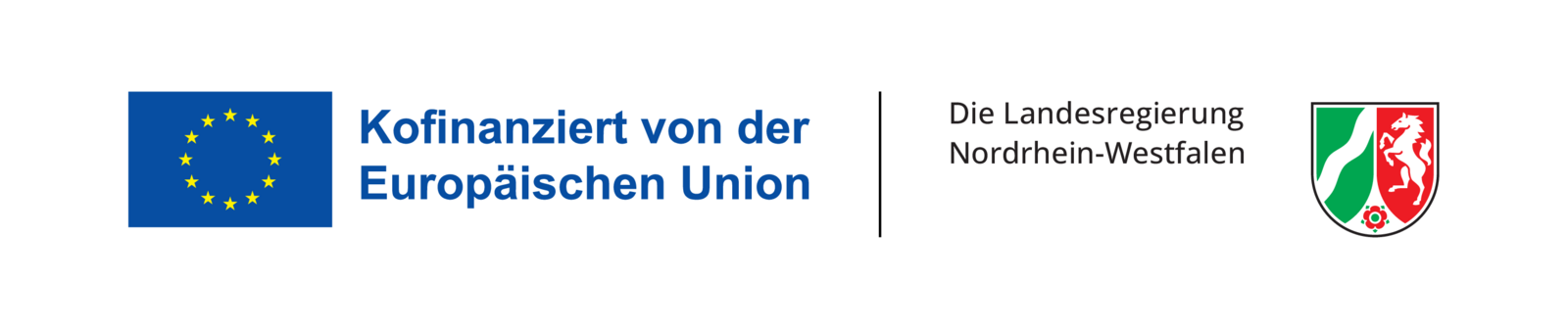 Kofinanziert von der Europäischen Union – Die Landesregierung Nordrhein-Westfalen
